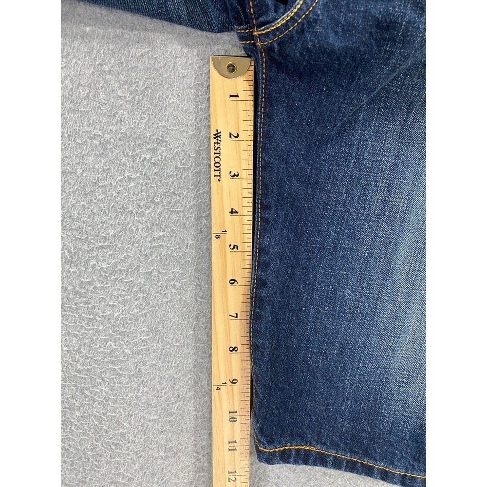 Levi's Jeans Shorts Mens 34 Blue 569 Loose‎ Straight Denim Jorts Medium Wash - Picture 4 of 11